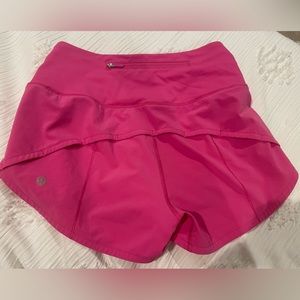 Lululemon Sonic Pink High-Rise Speed Up Short 2.5”